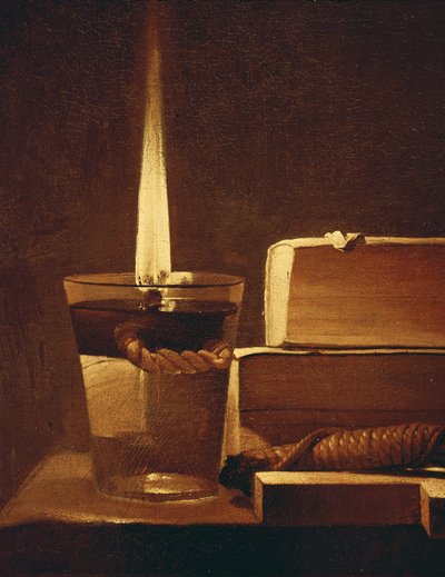 The Night Light, 1630-35 (detail) by Georges de La Tour